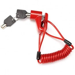 Samine Accesorio Bloqueo de freno de disco para scooter eléctrico antirrobo alambre de acero rojo