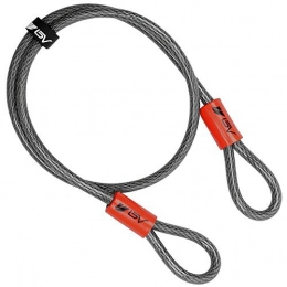 BV Cerraduras de bicicleta BV 4FT Cable de Seguridad de Acero, Doble Bucle Flex Lock Cable 3 / 8 Pulgadas, para U-Lock, Candado y Bloqueo de Disco (Set de 2)