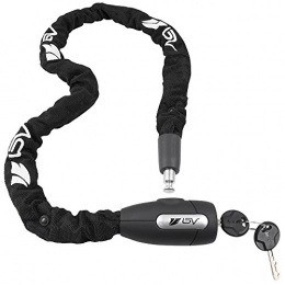 BV Accesorio BV Bike Chain Lock with Two Keys - 43" Long with 6 mm 4-Sided Steel Chain Links - Heavy Duty Anti-Theft Cut Resistant Bicycle Locks