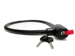 MMG Cerraduras de bicicleta Cable de seguridad de bloqueo de seguridad con 2 llaves, longitud de 40 x 20 mm
