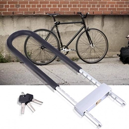 fegayu Cerraduras de bicicleta Candado antirrobo para Bicicletas, candado en U, 17.7 Pulgadas Resistente al Desgaste para Bicicletas al Aire Libre