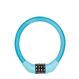 Aintap Cerraduras de bicicleta Candado con código de combinación portátil Aintap: asegure su bicicleta con este casillero de cable antirrobo fácil de usar (azul)