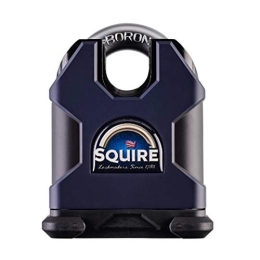 Squire Accesorio Candado de alta resistencia Squire (SS65CS) - Grillete cerrado más resistente - Candado de aleación de acero resistente a la corrosión - Candado resistente a la intemperie para el hogar, el garaje y los almacenes (azul, 65 mm)