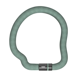 ABUS Accesorio Candado de cadena ABUS Goose Lock, candado de bicicleta de acero endurecido flexible y sin traqueteos, 6 mm de grosor, 110 cm de largo, con llave, nivel de seguridad ABUS 7, verde claro