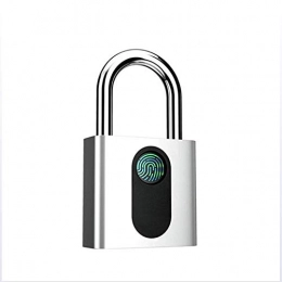 AJO Accesorio Candado de huellas dactilares inteligentes Portátil Outdoor Lock Lock de viaje USB Carga sin llave de llaves de huellas dactilares impermeables para mochila para bicicletas Gabinete gimnasia equipaje