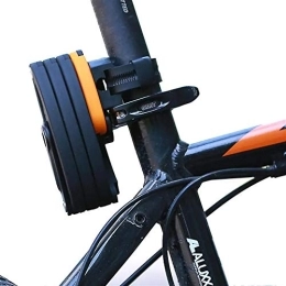 SOUTES Cerraduras de bicicleta Caucho superficial Antirrobo Conjunto de bloqueo for MTB trasera Tipo plegable de la cerradura de la bici Candado bicicleta