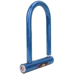Samine Cerraduras de bicicleta Cerradura en forma de U de acero de PVC antirrobo impermeable a prueba de óxido cerraduras de oficina azul