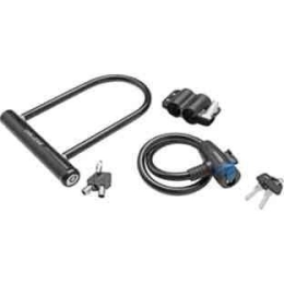 Challenge Accesorio Challenge U and Coil Lock Combination Bike Pack (33CEH44) by Challenge