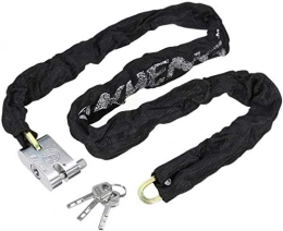 dDanke Candado de seguridad antirrobo para cadena de bicicleta de 65/85/120/180 cm (3 llaves)