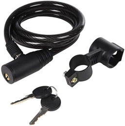 DFD Accesorio DFD Cable Bike Lock con Soporte con Llave 10 x 1200 mm, 2, 10 x 1200 mm