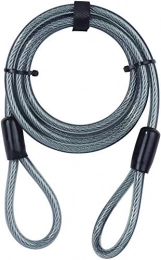 DFD Accesorio DFD Security Cable 1200mm - Cable de Acero Flexible - Seguridad Adicional para Usar con Bike Lock, Cable de Seguridad 2200mm