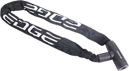 Edge Accesorio Edge CO, LTD Candado para Bicicleta, Granito - Cadena y candado con Cadenas de Acero para Bicicleta y Motocicleta, 6 mm (Negro, 90 cm)