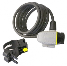 Ertedis 801026 candado para Bicicleta - candados para Bicicleta (Cable Lock, Negro, Gris, PVC)