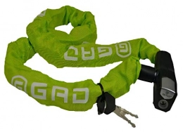 GAD Antiro - Candado de cadena (110 cm, acero/latón), color verde