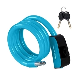 Desconocido Accesorio Generic Candado antirrobo para bicicleta, llave de seguridad STTR, 3 accesorios para bicicleta, protección de batería plegable (azul, talla única)