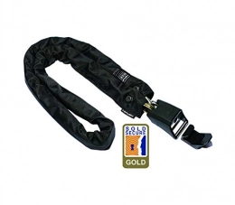 Hiplok Accesorio Hiplok Homie Stay At Home Chain Lock 10mm x 150cm Includes Wall Hook (Gold Sold Secure) Black