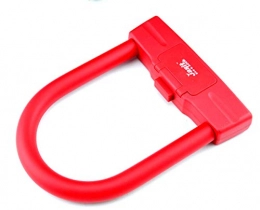 HNMS Accesorio HNMS Anti-Hydraulic Shear Anti-Theft Lock Battery Car Lock Password Lock U-Shaped Motorcycle Electric Bicycle Lock (Red Standard)