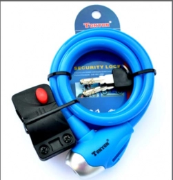 HNMS Accesorio HNMS Bicicleta para niños Color Car Lock Bicycle Electric Car Universal Lock Plegable Car Lock (Key Lock Blue)