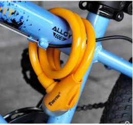 HNMS Accesorio HNMS Bicicleta para niños Color Car Lock Bicycle Electric Car Universal Lock Plegable Car Lock (Key Lock Yellow)