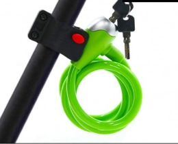 HNMS Accesorio HNMS Bicycle Lock Anti-Theft Mountain Bike Portable Lock Car Fixed Battery Bicycle Lock Electric Car Wire Lock (Green)
