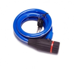 HNMS Cerraduras de bicicleta HNMS PVC Coated Composite Steel Wire Rope Lock Lock (Blue)