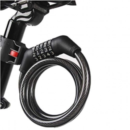 Jnsio Accesorio Jnsio Candado Bicicleta Cable Combinación De 5 Dígitos con Soporte Montaje Alta Seguridad Bloqueo Antirrobo Flexible para Bicicletas Motocicletas Scooters