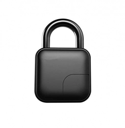 kaige Accesorio kaige Locker Cadlock Smart Fingerprint IP65 Impermeable Huella Digital Lock Dormitorio Dormitorio Diaberial Lock @ Black WKY (Color : Black)