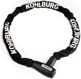 KOHLBURG Accesorio KOHLBURG candado de cadena larga - 107 cm de largo y cadena de 6 mm de grosor - Candado de bicicleta con llave para bicicleta