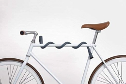 Lochness - Candado para Bicicleta, diseo Innovador, Flexible y con Revestimiento de Silicona, Color Marfil, Anbthracite Gray