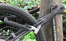 Los candados de bicicleta, candados de cadena para bicicletas de uso pesado, candados de disco para bicicletas, candados de cadena, scooters y candados de cable son muy seguros. (34 pulgadas x 6.5mm)