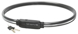 M-Wave Cerraduras de bicicleta M-Wave Candado de Bloqueo Style 23.10, Adultos Unisex, Negro, Talla única