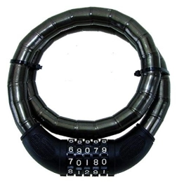 M Wave Accesorio M Wave - Cerradura de 4 dígitos (18 x 800 mm), Color Negro