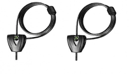 Master Lock Cerraduras de bicicleta Master Lock 8417D - Cable de bloqueo ajustable Python (2 unidades, 6 pies x 3 / 16 pulgadas), color negro