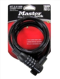 Master Lock Cerraduras de bicicleta Master Lock Combo Cable candado de bicicleta (8 mm x 152, 4 cm)