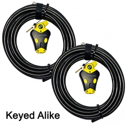 Master Lock Cerraduras de bicicleta Master Lock – de piel de serpiente ajustable Cable Locks # 8413ka2 – 3030