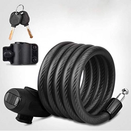 meimie00 Cerraduras de bicicleta meimie00 Antirrobo : Cable de Acero de Doble Lazo de Alta Seguridad para Soporte antirrobo