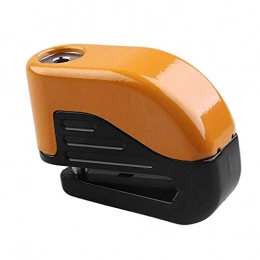 BBZZ Accesorio Mini alarma de electrones de freno de disco de bloqueo de bloqueo de bicicleta de montaña, carreras de carretera, accesorios de seguridad antirrobo (color naranja)