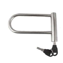 DealMux Accesorio Moto Seguridad de bicicletas U Shape Lock de metal w Keys