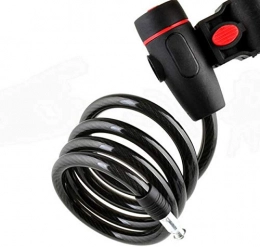 NIUMANI Accesorio NIUMANI Producto al Aire Libre Cable de Acero Inoxidable 1pc Antirrobo Bloqueo de la Bici 2 Llaves 900mm Negro y Azul Combinación Negro Y Rojo Duradero (Color : Red)