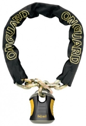 ONGUARD Accesorio On-Guard Beast Hex Chain Cerradura, Negro, 180 cm x 12 mm