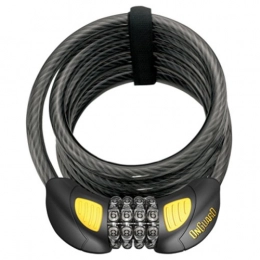 ONGUARD Accesorio ONGUARD cm - Cierre de Cable para Bicicletas, Color Negro, Talla 18.5x1.5 cm