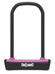 ONGUARD Cerraduras de bicicleta Onguard Neon U-Lock - Antirrobo para adulto, unisex, color rosa, 115 x 230 mm – 11 mm