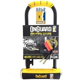 On-Guard Accesorio OnGuard Pitbull LS 8002 Long Shackle Bike U-Lock (Sold Secure Gold) by On-Guard