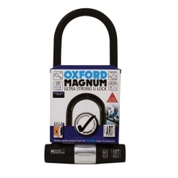 Oxford Accesorio Oxford Magnum Ultra Stong U Lock Grillete, Unisex, Negro, 18 x 34 cm