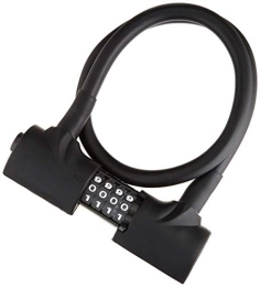 Prophete Cerraduras de bicicleta Prophete Unisex - Adulto Memory Lock Candado Medida: 800 mm, Ø 15 mm, Negro, One Size