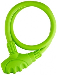 Prophete Cerraduras de bicicleta Prophete Unisex - Adultos Cable Candado Memory Lock Medida: 800 mm, 15 mm, Verde, One Size