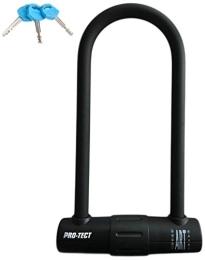 ProTect Cerraduras de bicicleta Protect Pro-TECT Kynite Art-4 - Candado en U, Color Negro, tamaño 180 mm x 320 mm
