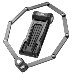 RBRL Cerraduras de bicicleta RBRL Candado plegable 590 c para contraseñas, soporte plegable para bicicleta, 110 cm, nivel de seguridad 20 (negro)
