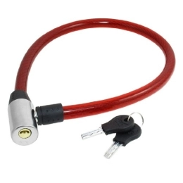 Red Flexible Cable Bike Bicycle Motorbike Lock with 2 Keys