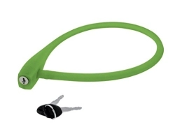 MSR Cerraduras de bicicleta RMS Cadenas câble 10 x 600 en silicone vert (Cadenas à spirale) / Lock 10 x 600 Silicon Green Color (Spiral Locks)